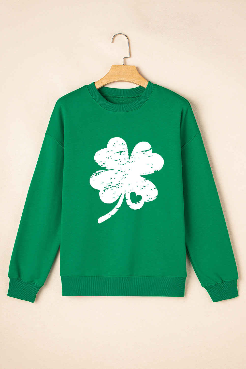 Lucky Clover Graphic Sweatshirt – Dark Green St. Patrick’s Day Edition