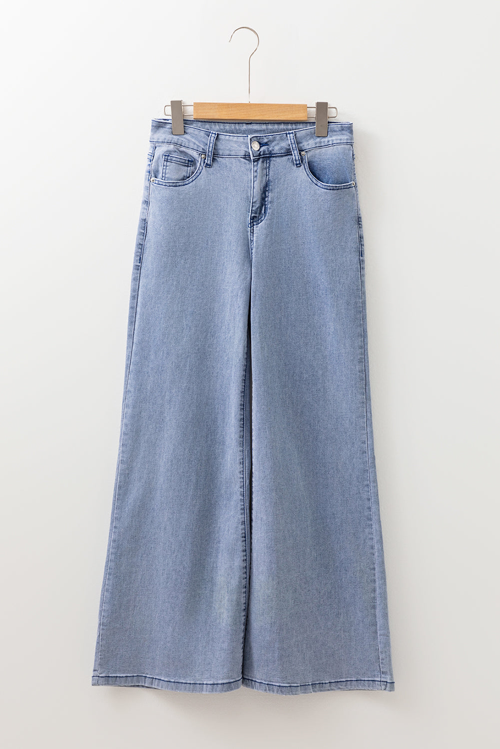 Beau Blue High Waist Bell Bottom Jeans