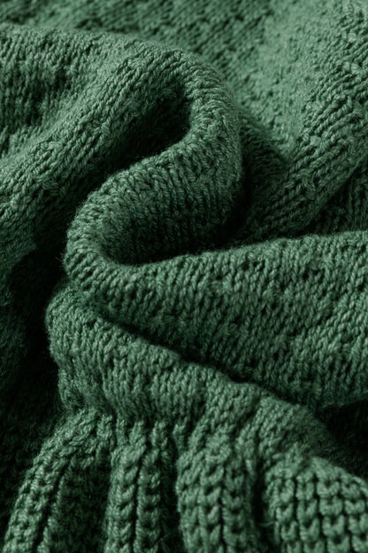 Mist Green Lantern Sleeve Empire Waist Sweater Dress