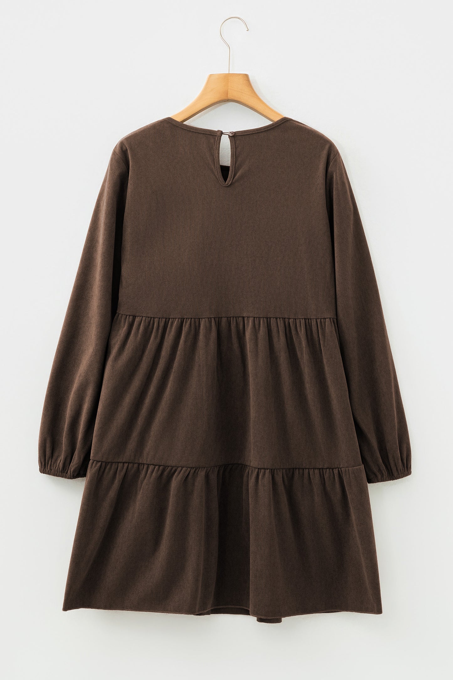Lantern Sleeve Tiered Mini Dress