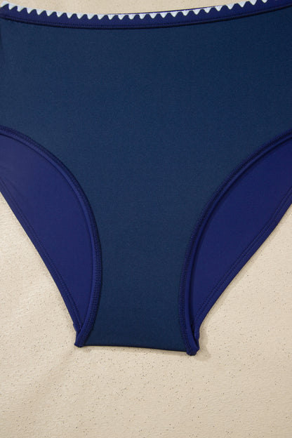 High-Waisted Ribbed Bikini Set – Flattering Fit Swimwear