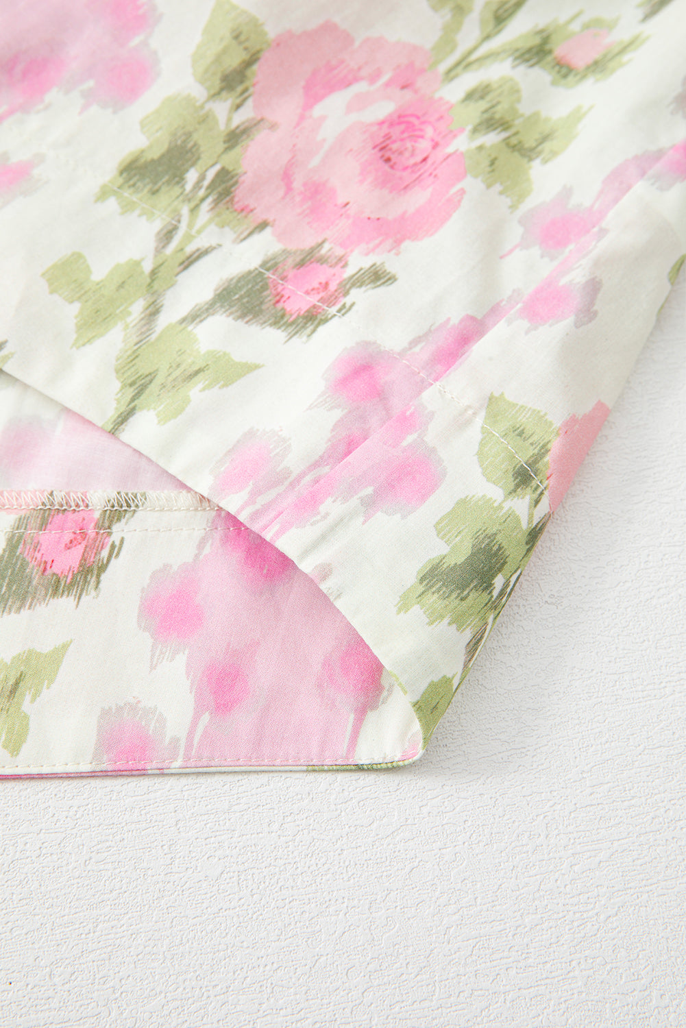 Pink Floral Flutter Sleeve Blouse – Lightweight Feminine Top