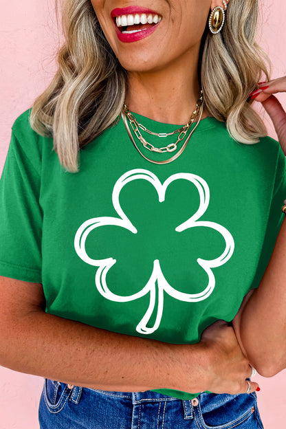 Lucky Shamrock Tee – Bright Green St. Patrick’s Day Casual Top