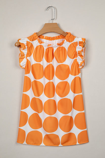 Polka Dot Ruffle Sleeve Blouse – Feminine Everyday Statement Top
