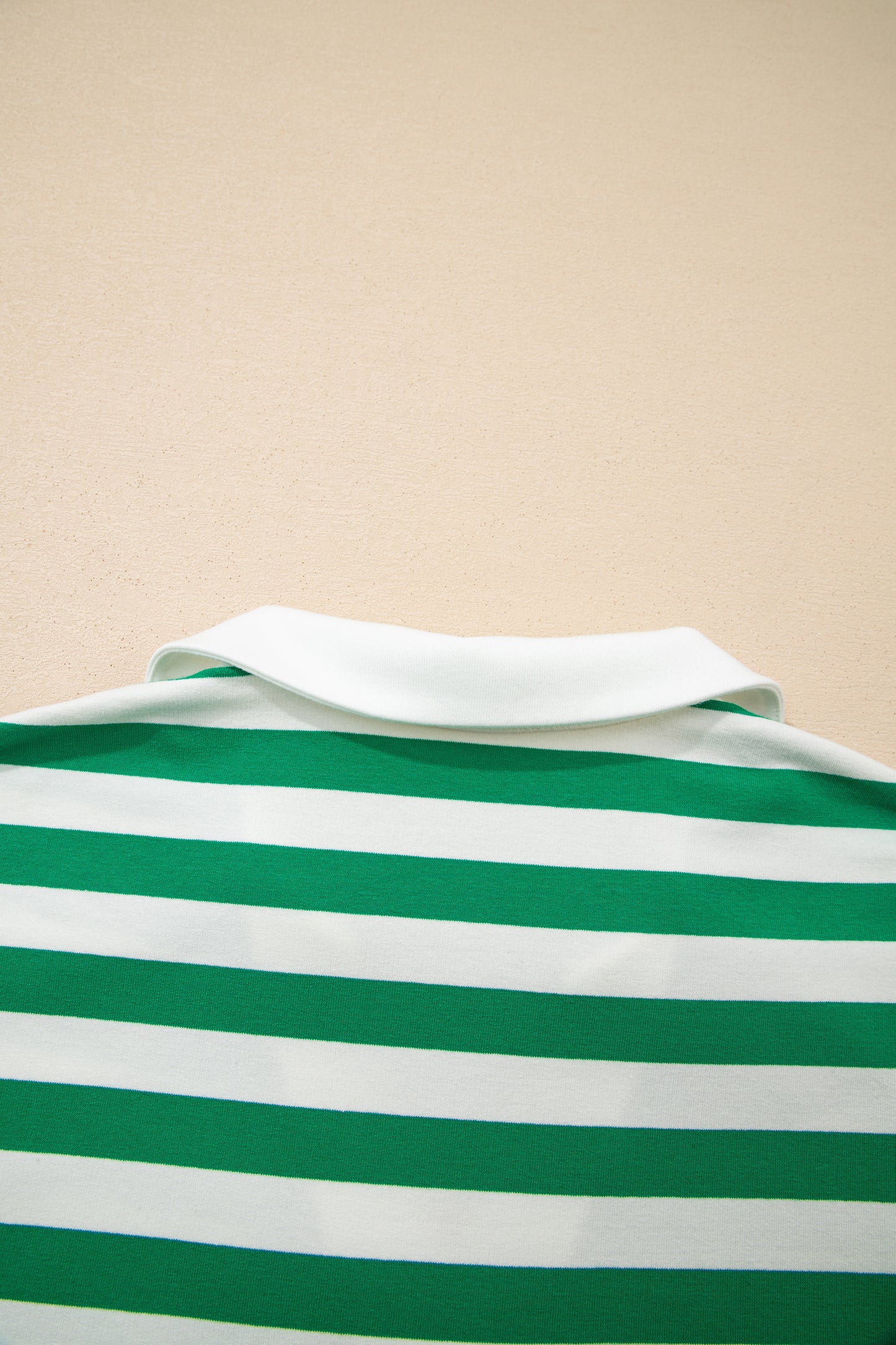 Striped Flutter Sleeve Collared Blouse – Casual Everyday Boutique Top
