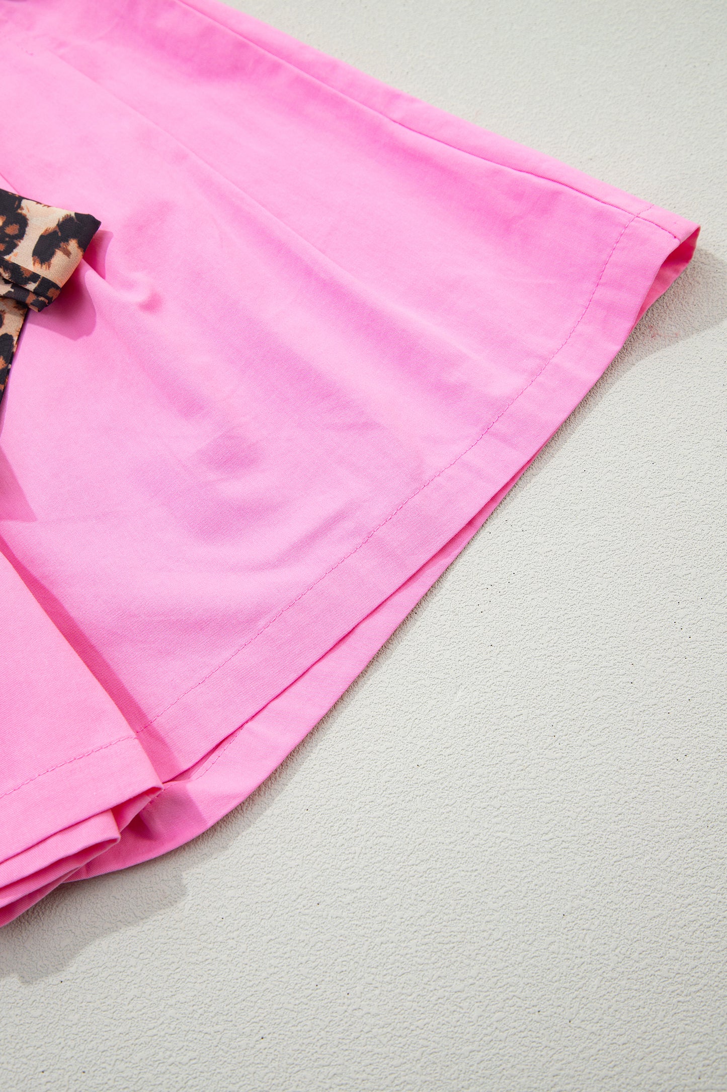 Leopard Tie Pleated Shorts – Casual Boutique Summer Bottoms