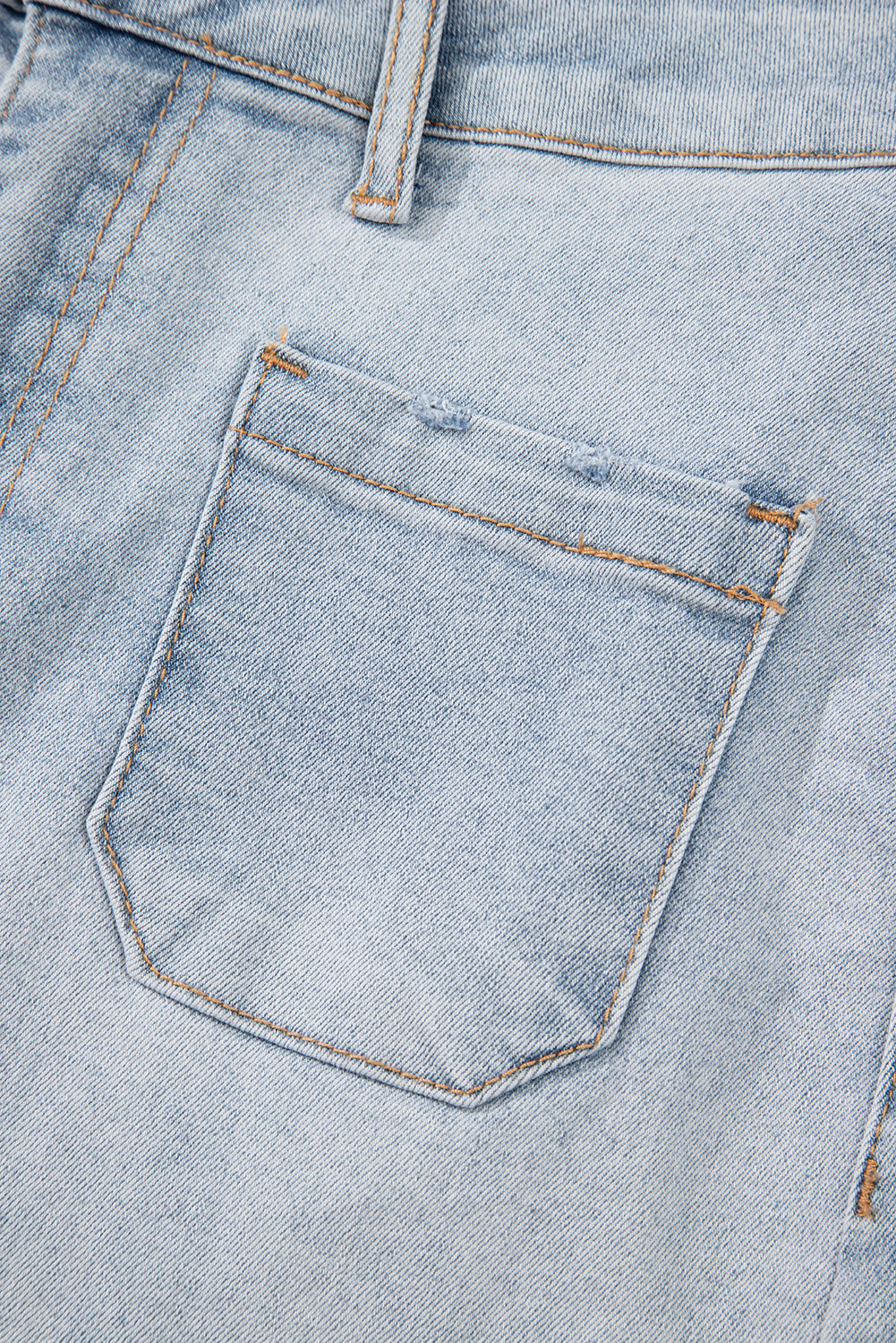 Patch Pocket High Rise Denim Shorts – Casual Everyday Summer Bottoms
