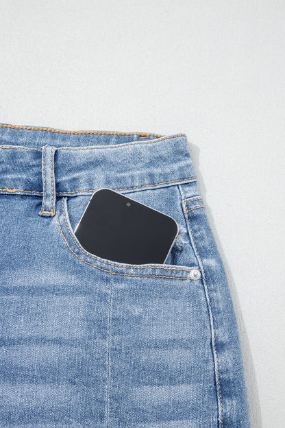 Raw Hem Denim Shorts – Casual High Rise Everyday Summer Bottoms