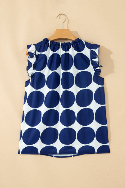 Polka Dot Ruffle Sleeve Blouse – Feminine Everyday Statement Top