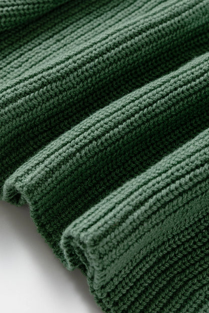 Mist Green Lantern Sleeve Empire Waist Sweater Dress