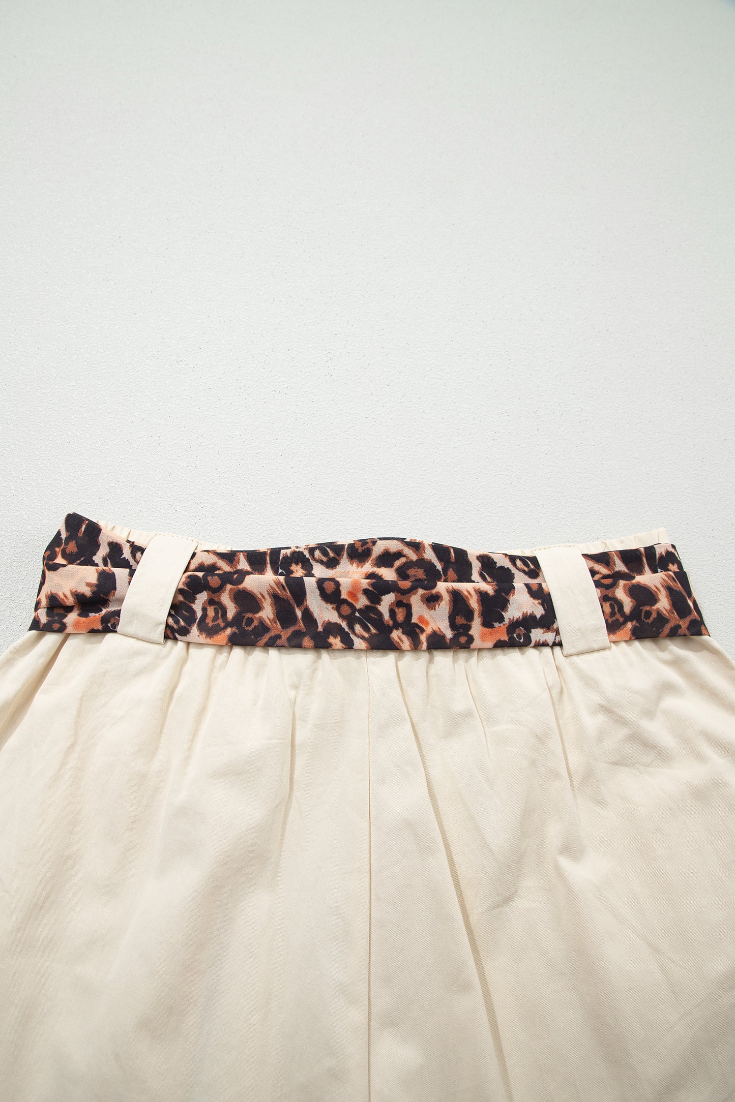 Leopard Tie Pleated Shorts – Casual Boutique Summer Bottoms
