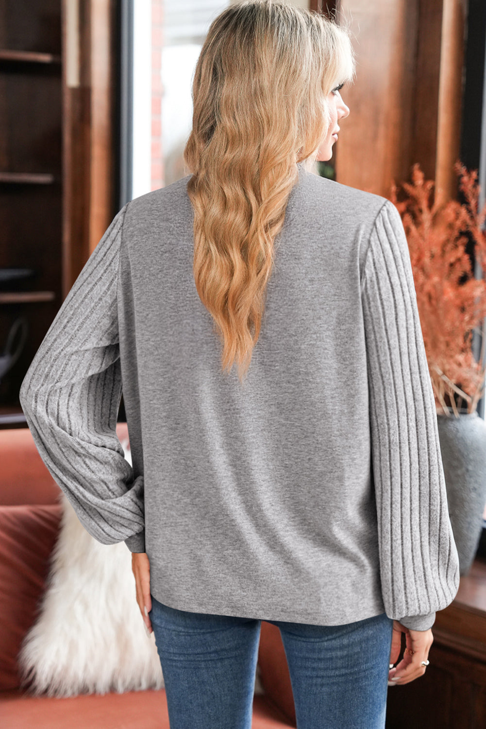Willow Pleated Sleeve Knit Top