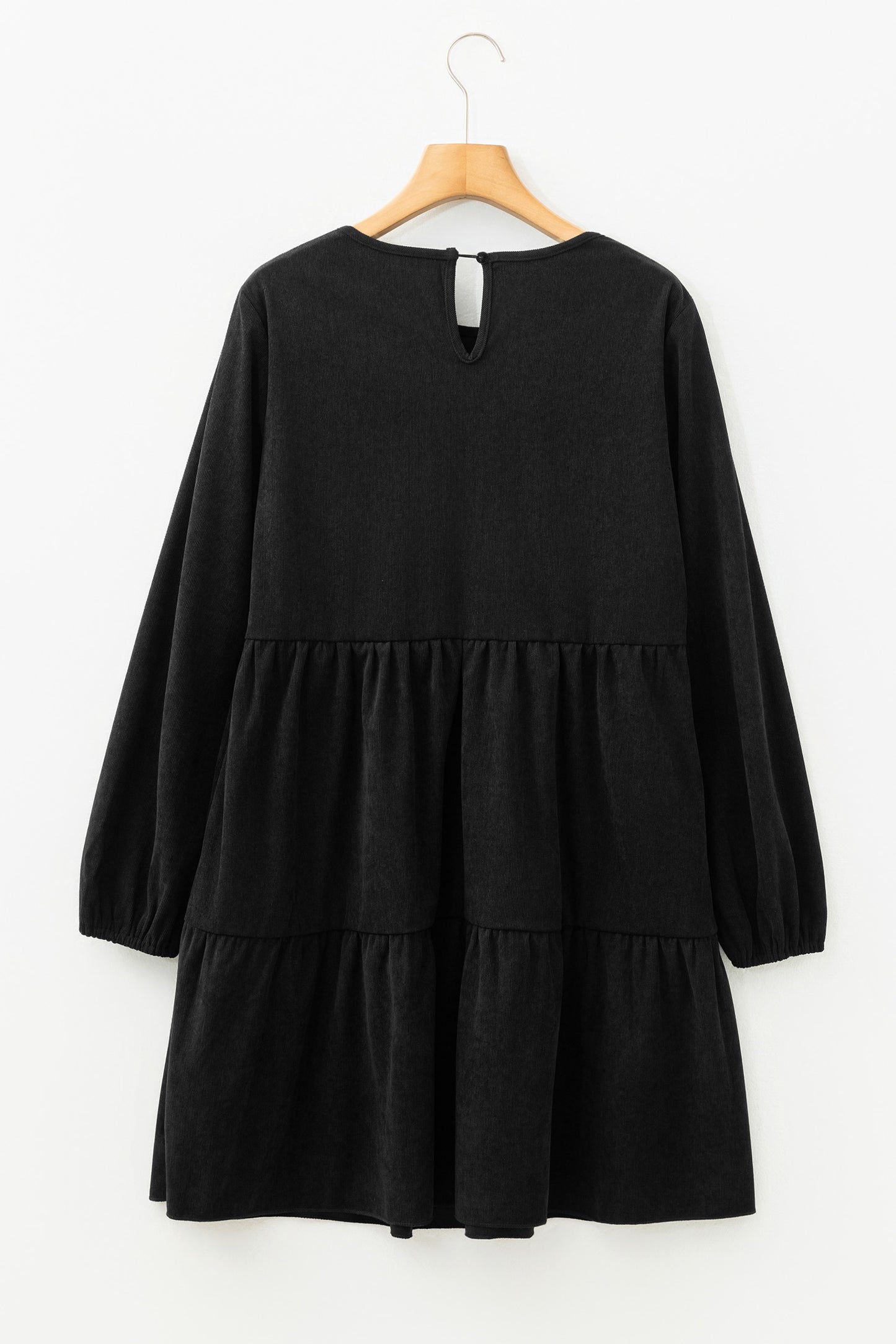 Lantern Sleeve Tiered Mini Dress