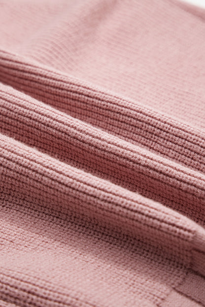 Ribbed Button Knit Cardigan