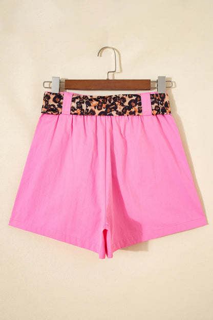 Leopard Tie Pleated Shorts – Casual Boutique Summer Bottoms