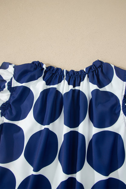 Polka Dot Ruffle Sleeve Blouse – Feminine Everyday Statement Top