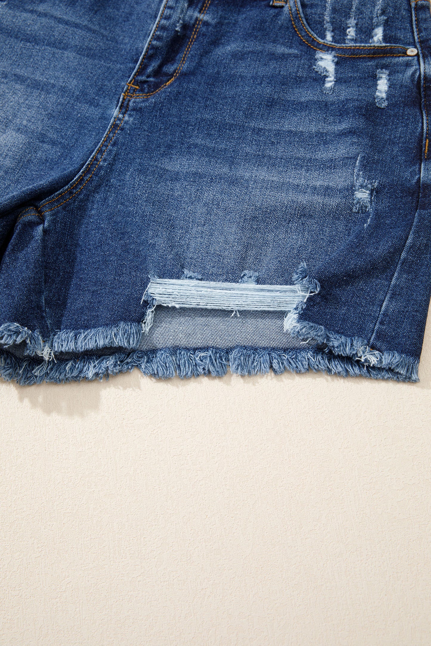 Distressed Frayed Hem Denim Shorts – Casual Everyday Boutique Shorts