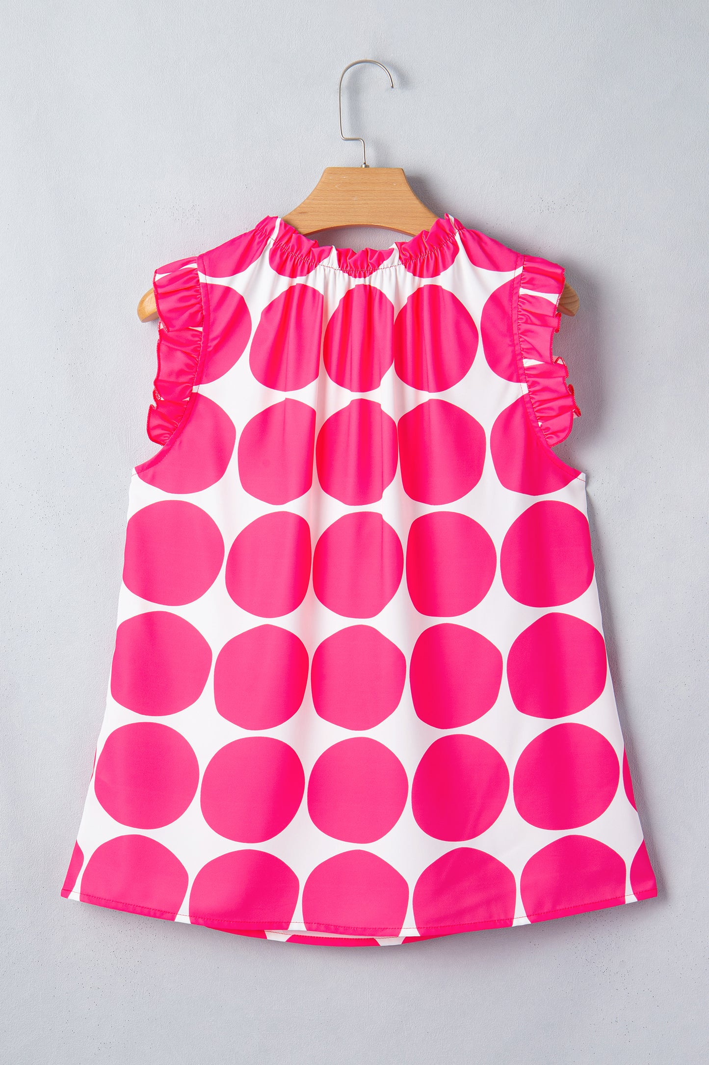 Polka Dot Ruffle Sleeve Blouse – Feminine Everyday Statement Top