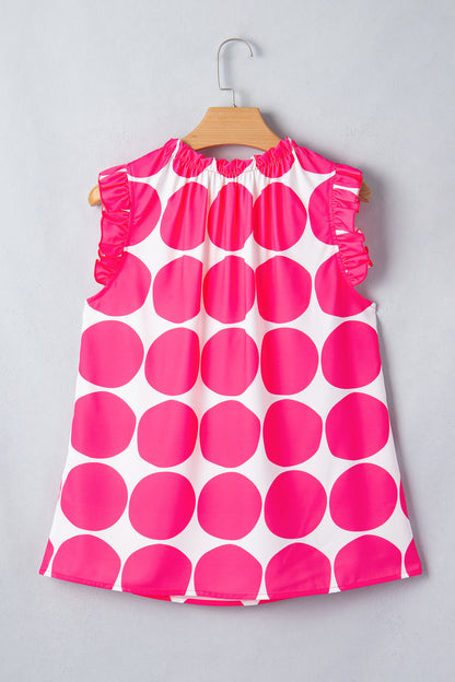 Polka Dot Ruffle Sleeve Blouse – Feminine Everyday Statement Top