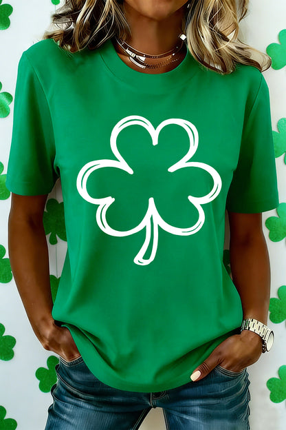 Lucky Shamrock Tee – Bright Green St. Patrick’s Day Casual Top
