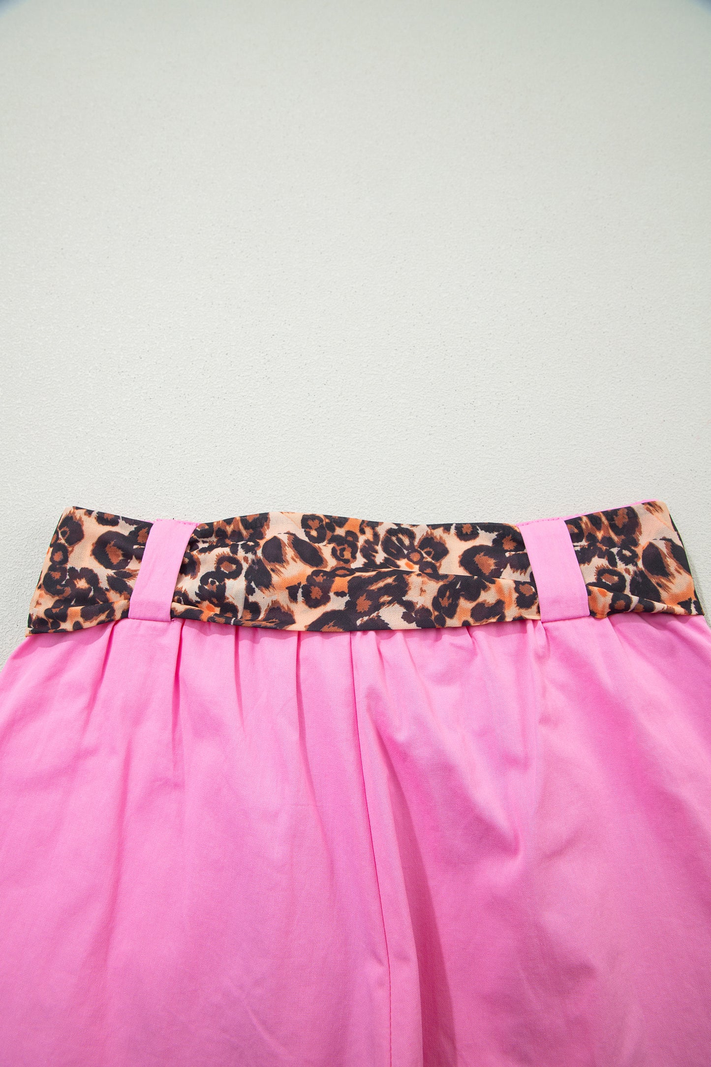 Leopard Tie Pleated Shorts – Casual Boutique Summer Bottoms