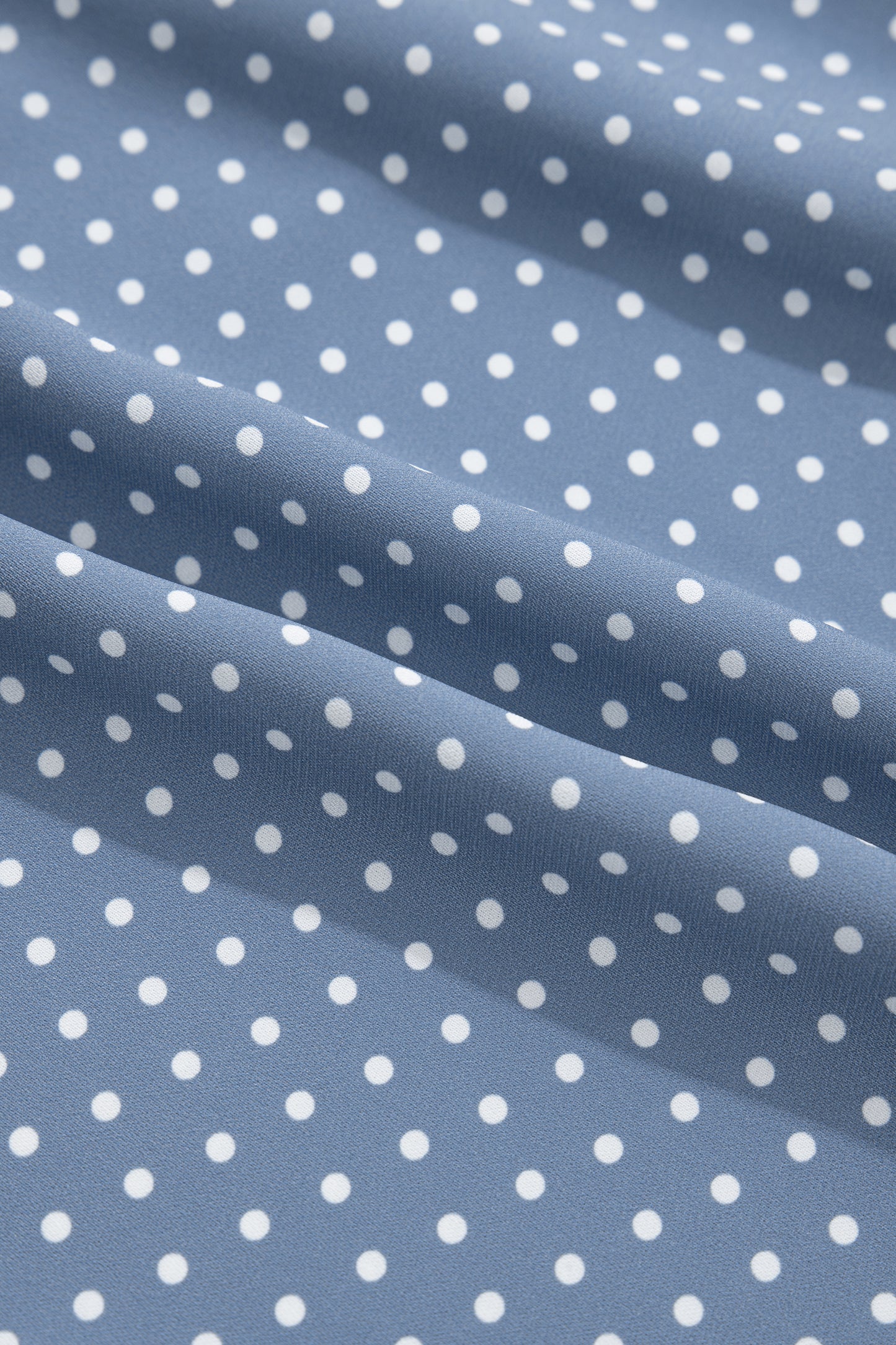 Polka Dot Button Front Blouse – Short Sleeve Collared Top