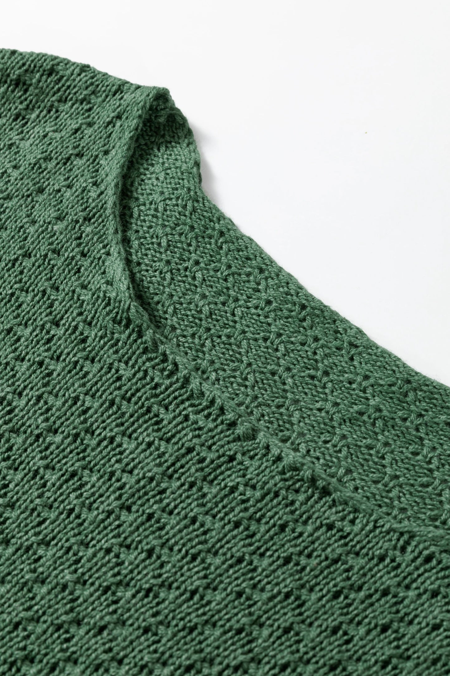 Mist Green Lantern Sleeve Empire Waist Sweater Dress