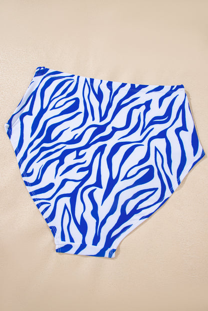 High-Waisted Ribbed Bikini Set – Flattering Fit Swimwear