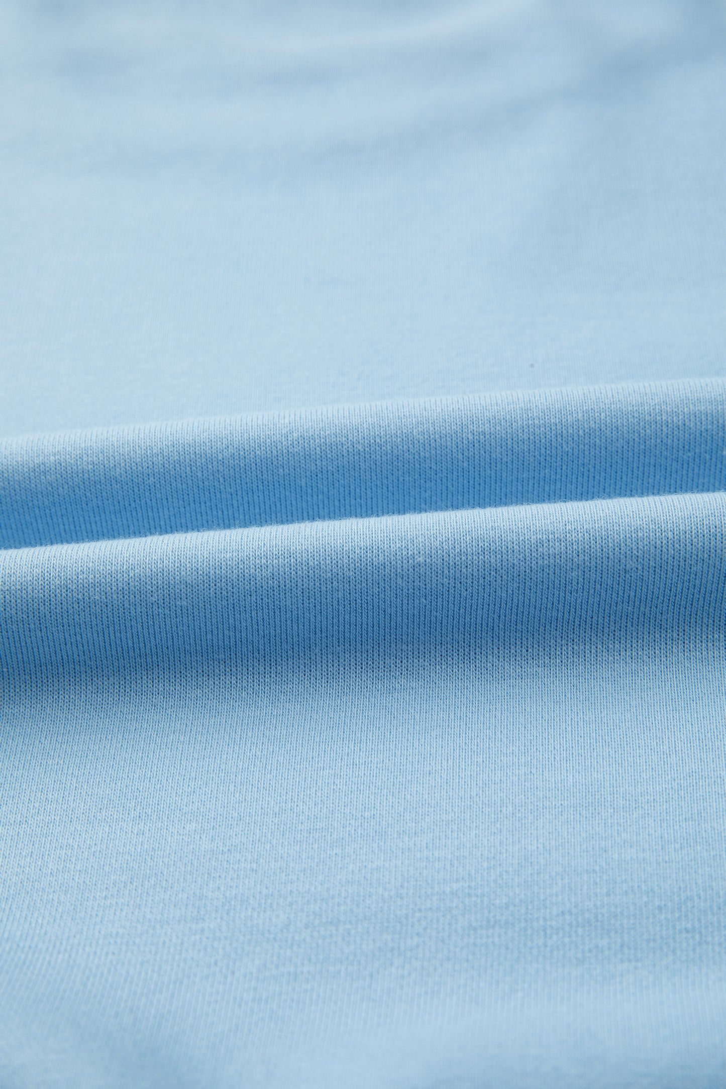 Mist Blue Loose Tee & Wide Leg Pants Set