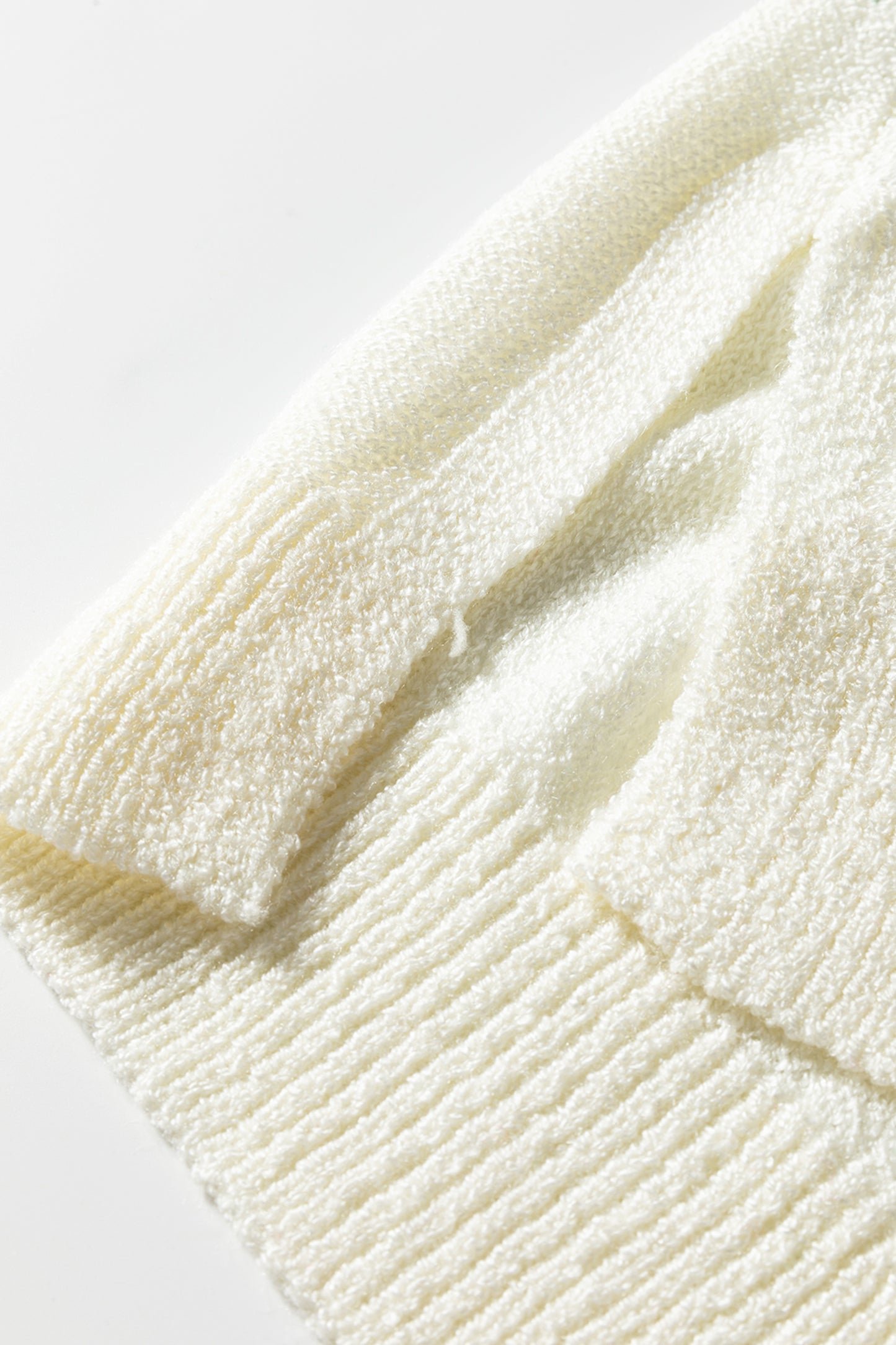 Red Stripe Cozy Color Block Bubble Sleeve Sweater