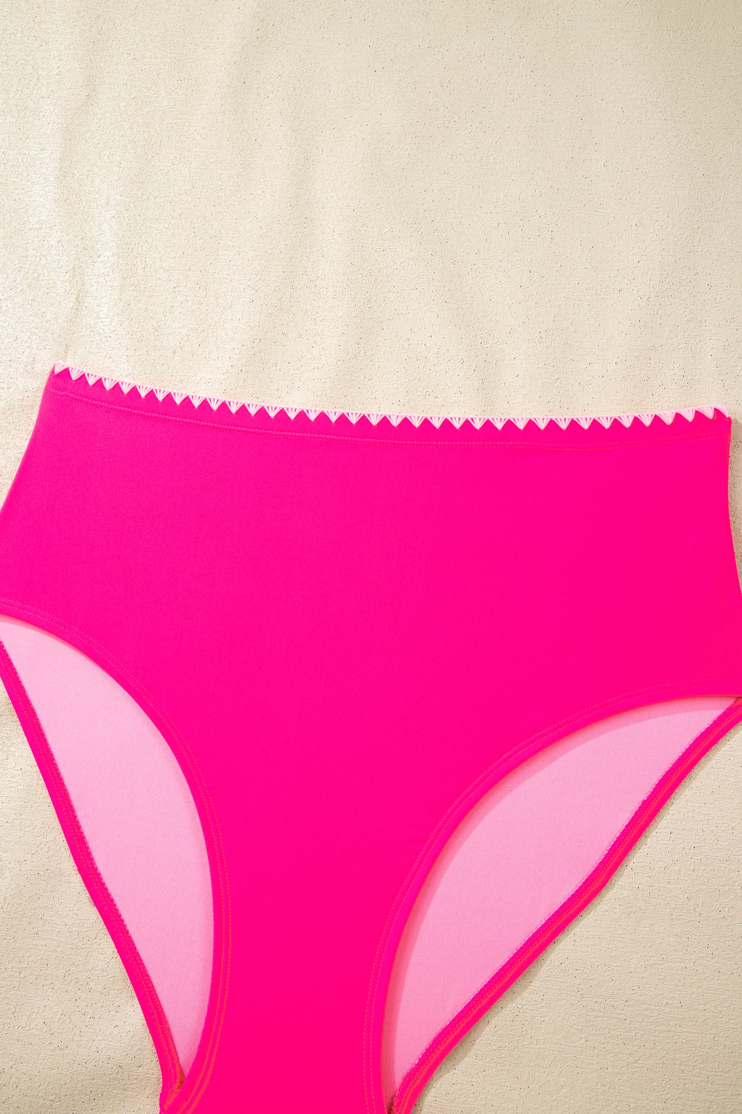 High-Waisted Ribbed Bikini Set – Flattering Fit Swimwear