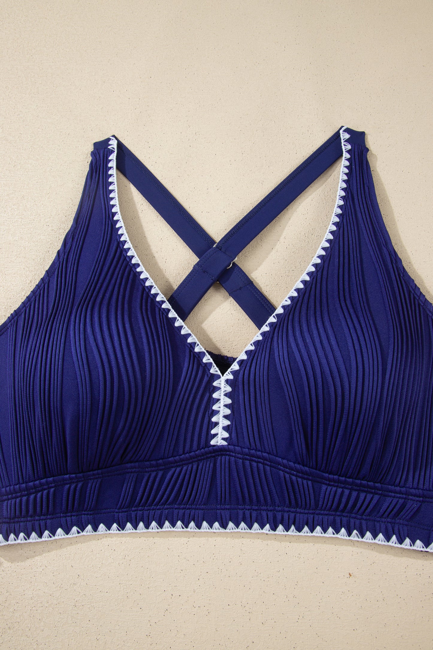 High-Waisted Ribbed Bikini Set – Flattering Fit Swimwear